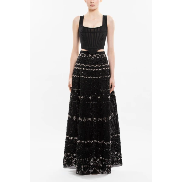 Saiid Kobeisy Beaded Skirt, view 2