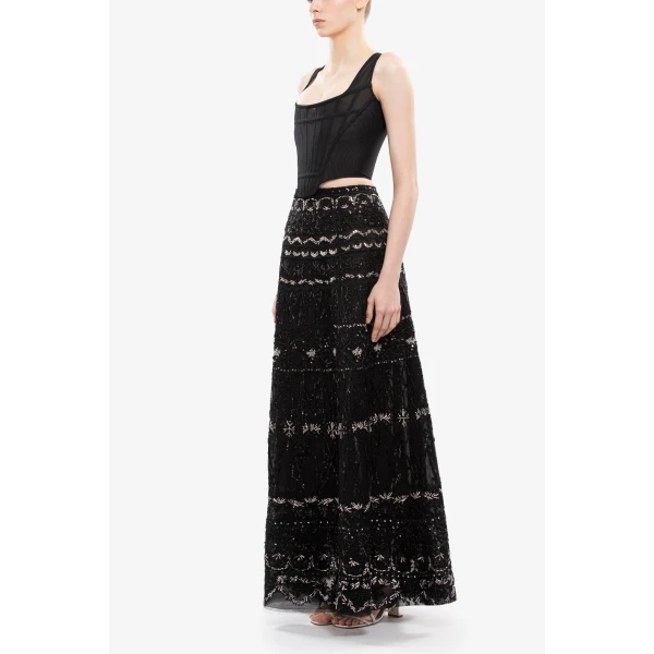 Saiid Kobeisy Beaded Skirt, view 3