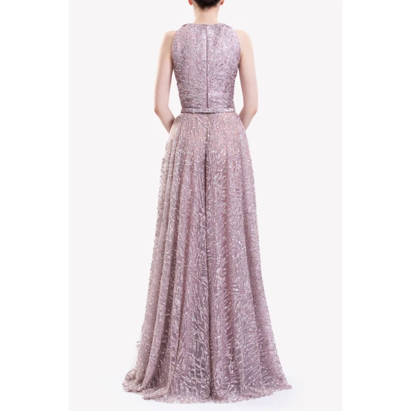 Saiid Kobeisy Brocade Dress, view 3