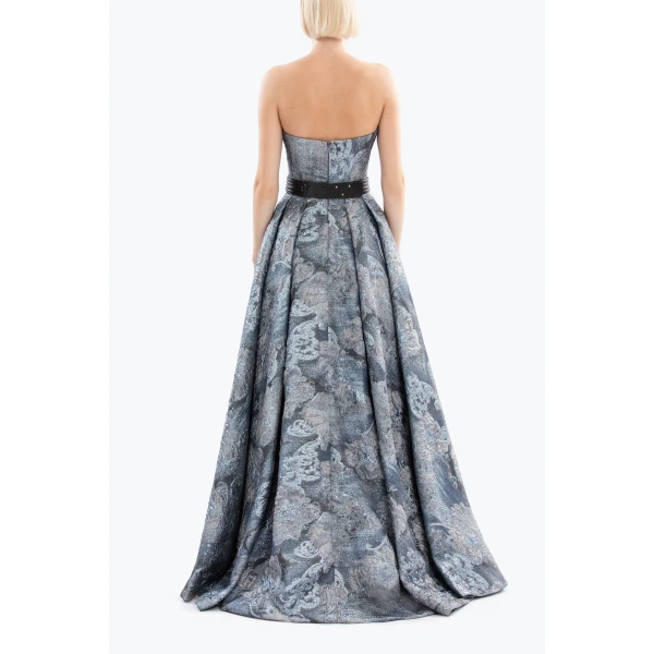 Saiid Kobeisy Brocade Long Dress, view 3