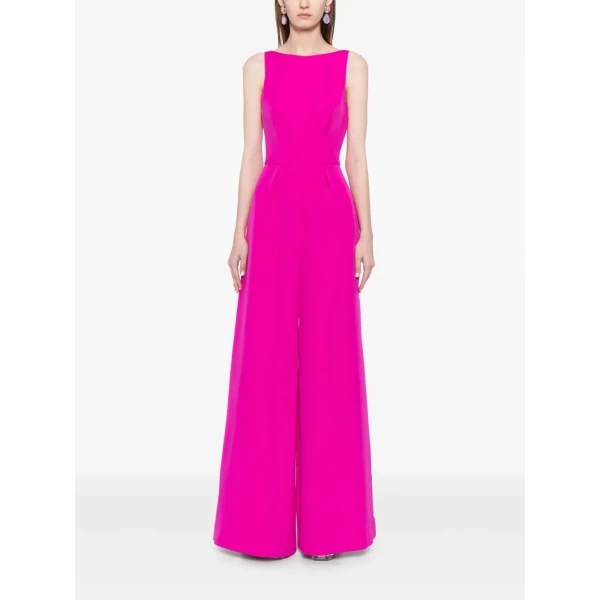 Saiid Kobeisy Cape Detail Wide Leg Jumpsuit, view 3