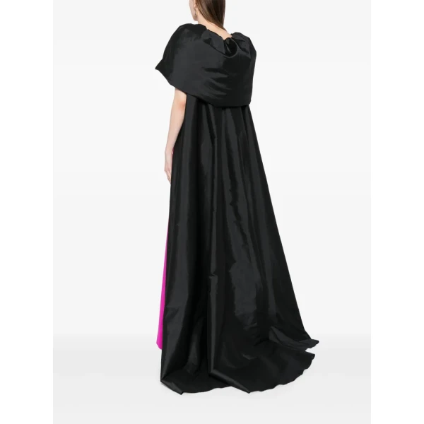 Saiid Kobeisy Cape Detail Wide Leg Jumpsuit, view 6