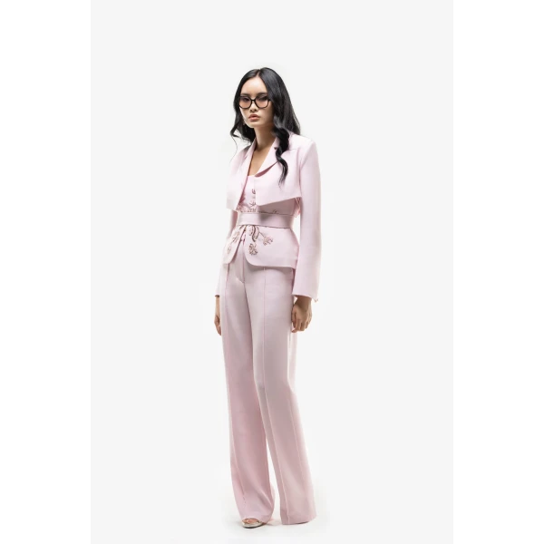Saiid Kobeisy Crepe Pants, view 5
