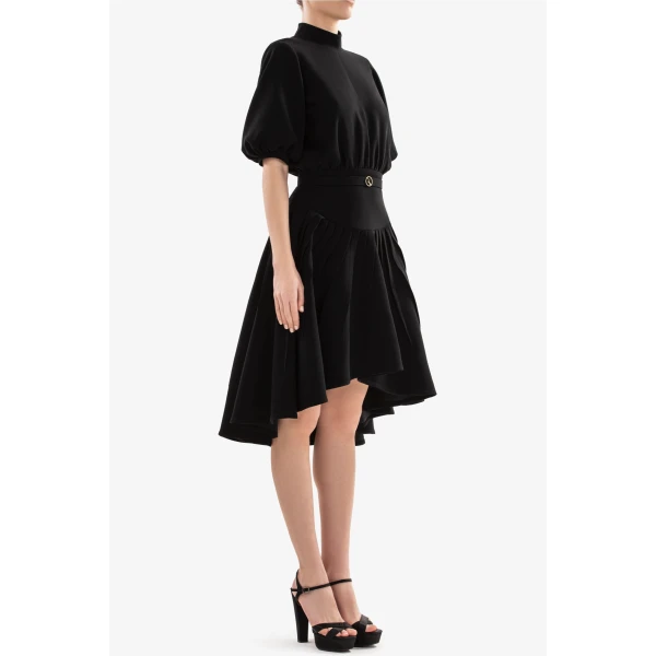 Crepe Short Dress - Image 6