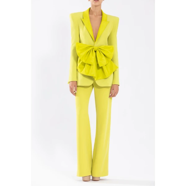 Saiid Kobeisy Crepe Straight Fit Classic Pants, view 5