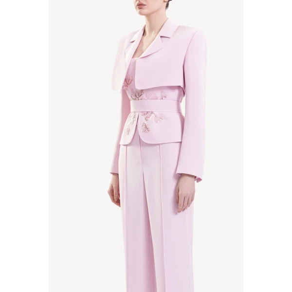 Saiid Kobeisy Crop Jacket, view 4