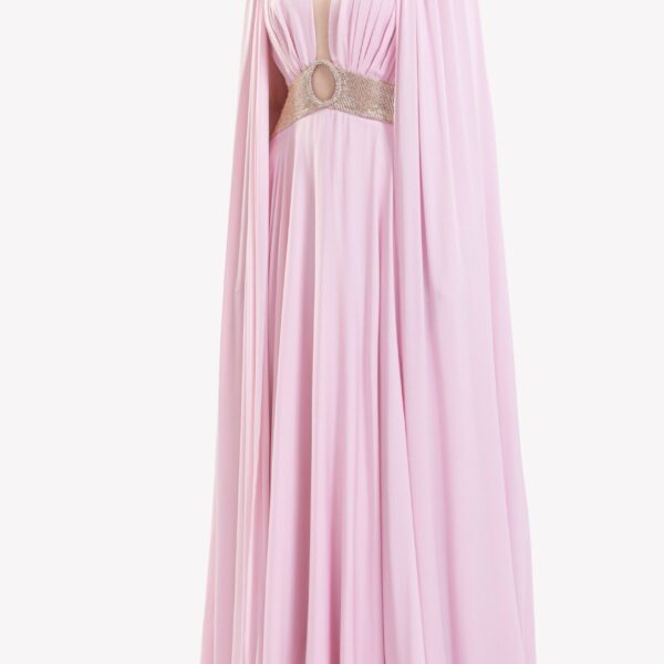 Crystal Embellished Draped Dress - Image 6