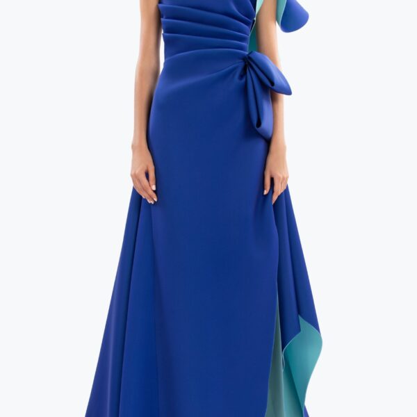 Double Faced Scuba Long Dress - Image 5