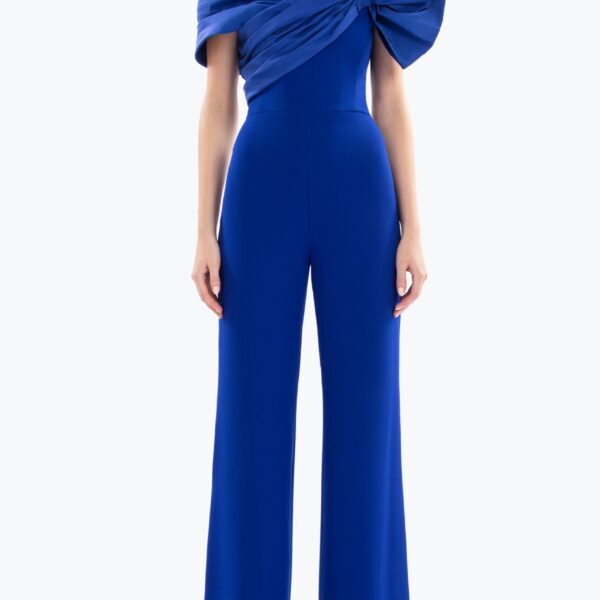 Draped Bow Jumpsuit - Image 5