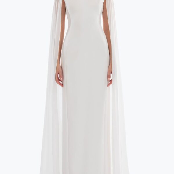 Embellished Crepe Kaftan - Image 5