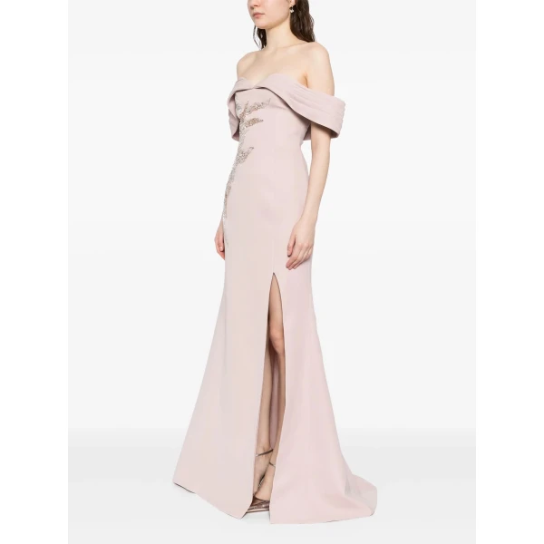 Saiid Kobeisy Embellished Long Dress, view 3