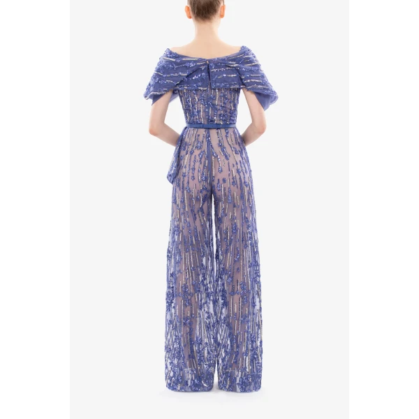 Saiid Kobeisy Embroidered Jumpsuit, view 4