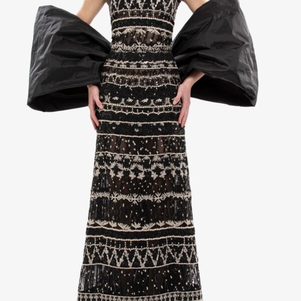 Embroidered Long Dress - Image 5