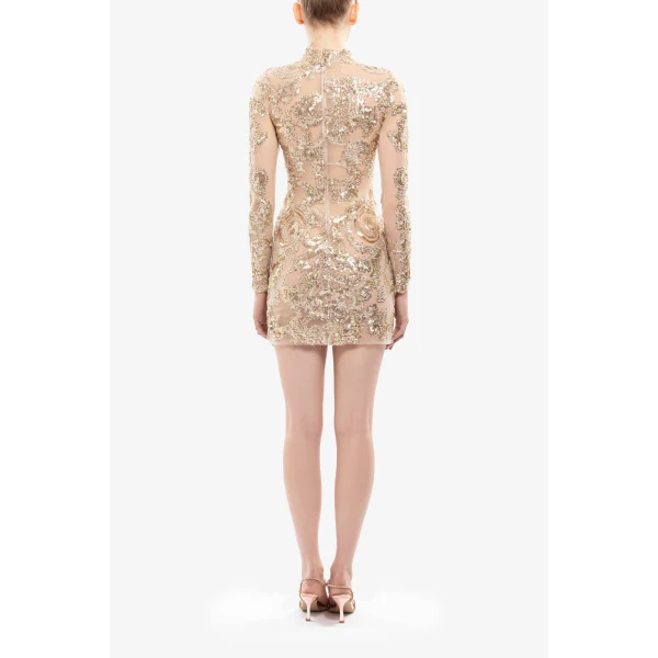 Saiid Kobeisy Embroidered Mini Dress, view 4