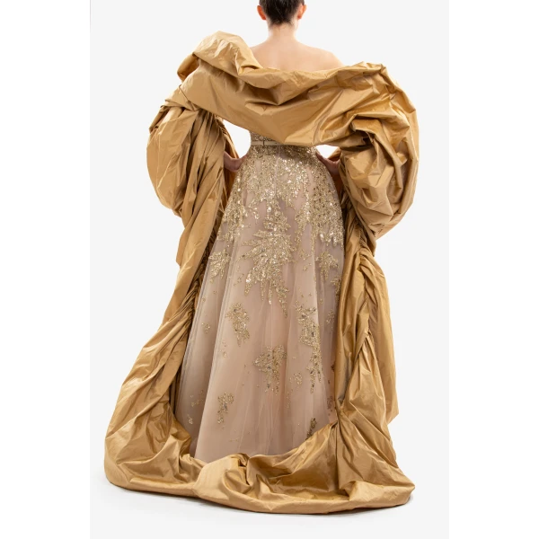 Saiid Kobeisy Embroidered Strapless Dress, view 4