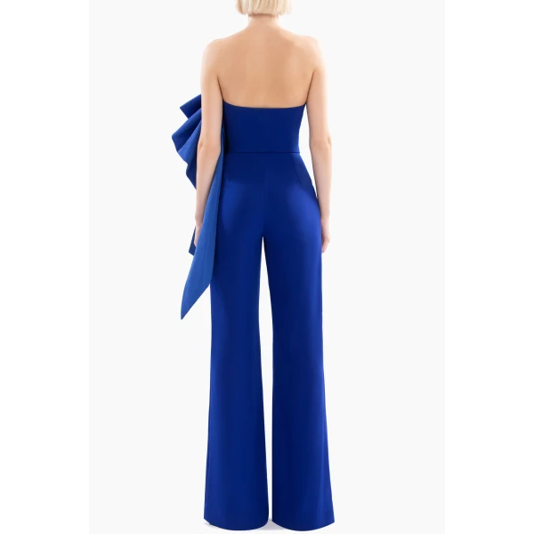 Saiid Kobeisy Jumpsuit With Voluminous Taffeta Bow, view 3