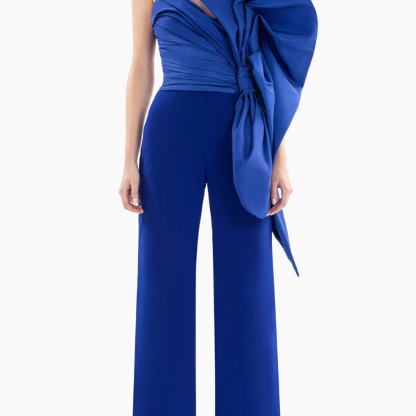 Jumpsuit With Voluminous Taffeta Bow - Image 5