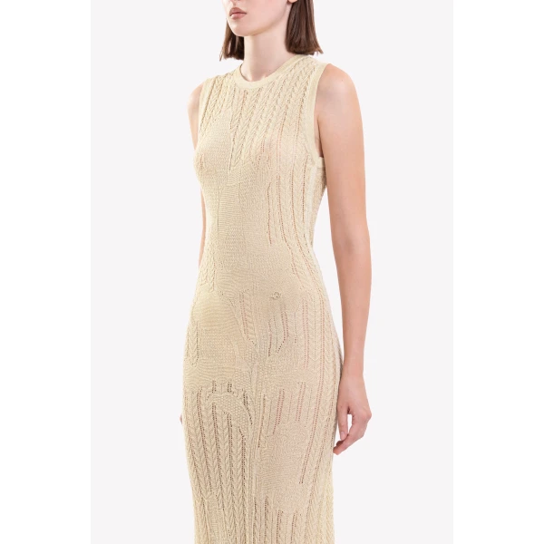 Saiid Kobeisy Knit Floral Dress, view 6