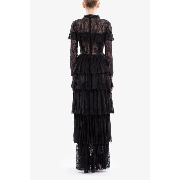 Saiid Kobeisy Lace Long Dress, view 3
