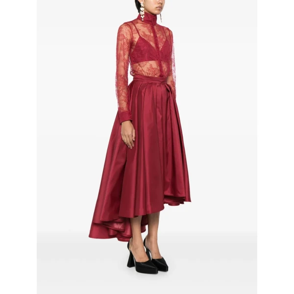 Saiid Kobeisy Lace Pleated Playsuit, view 3