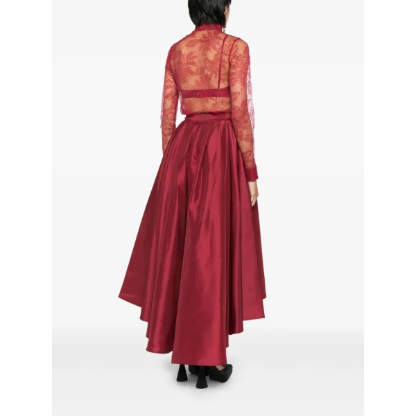 Saiid Kobeisy Lace Pleated Playsuit, view 4