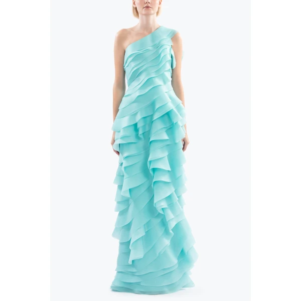 Saiid Kobeisy Layered Organza Dress, view 2