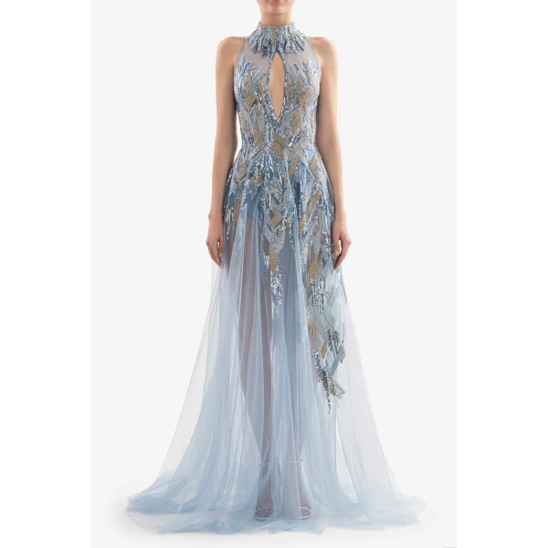 Long Embroidered Dress - Image 5