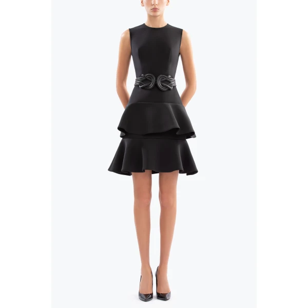 Saiid Kobeisy Midi Ruffled Dress, view 5
