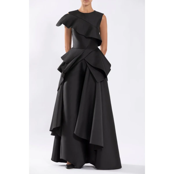 Saiid Kobeisy Mikado Asymmetrical Pants, view 5