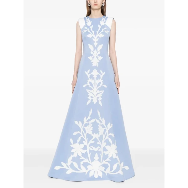 Saiid Kobeisy Neoprene Dress With Matching Embroidery, view 2