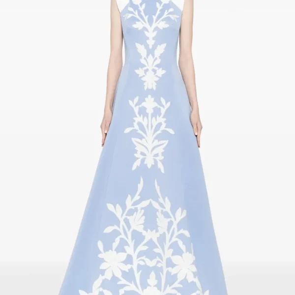 Neoprene Dress With Matching Embroidery - Image 5