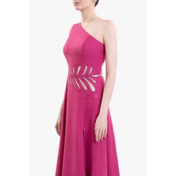 Saiid Kobeisy One Shoulder Cut-Out Dress, view 4