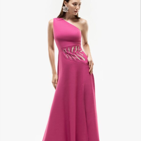 One Shoulder Cut-Out Dress - Image 5