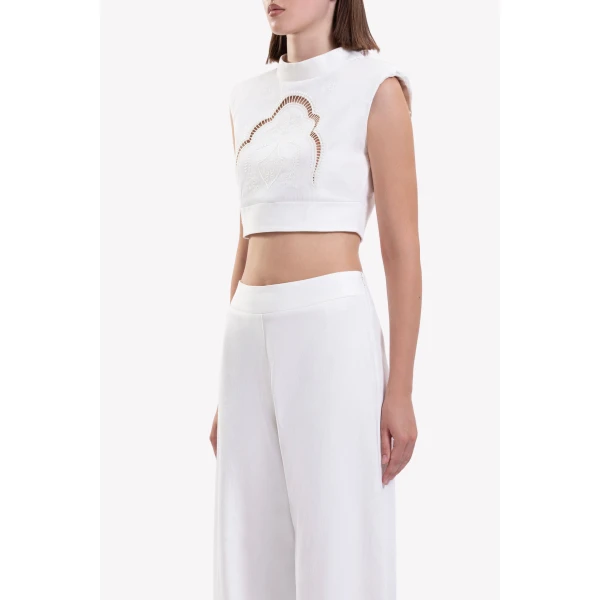 Saiid Kobeisy Perforated Pants, view 4