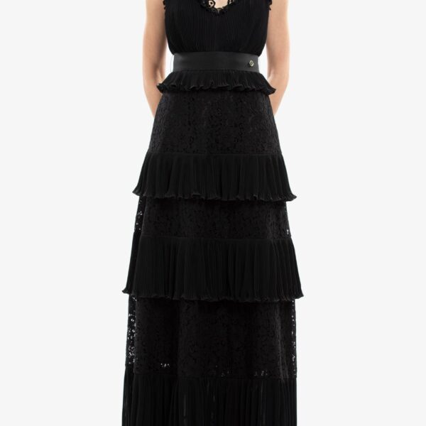 Pleated Lace Dress - Image 5
