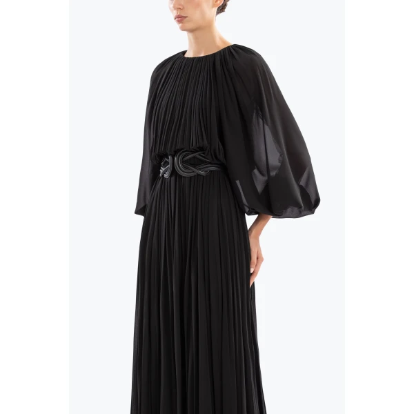 Saiid Kobeisy Pleated Long Dress, view 6
