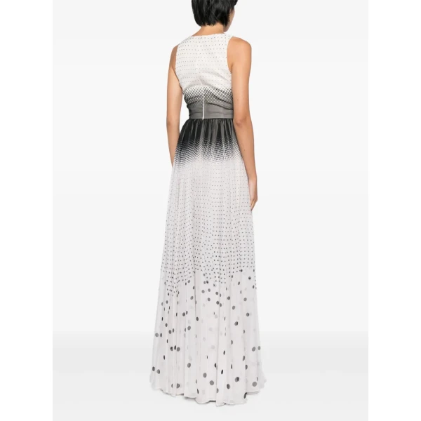 Saiid Kobeisy Polka Dot-Print Gradient-Effect Dress, view 3