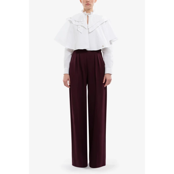 Saiid Kobeisy Poplin Chemise Top, view 2