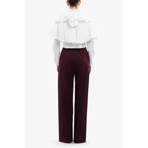Saiid Kobeisy Poplin Chemise Top, view 6