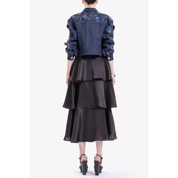 Saiid Kobeisy Ruffed Dress, view 4