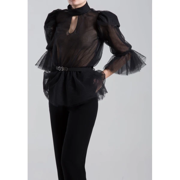 Saiid Kobeisy Ruffled Blouse, view 4