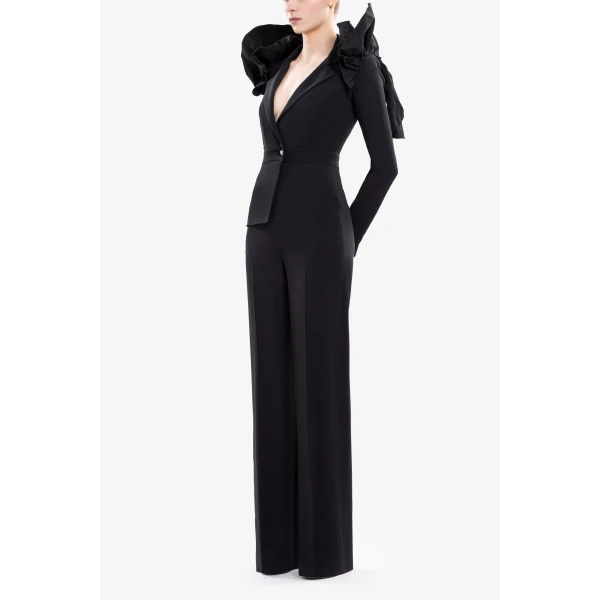 Saiid Kobeisy Ruffled Jumpsuit, view 6