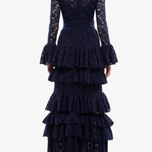 Ruffled Lace Long Dress - Image 6