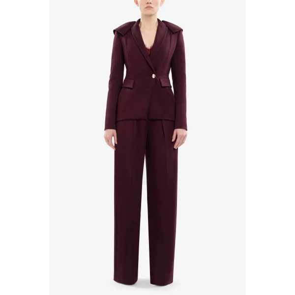 Saiid Kobeisy Ruffled Tailored Jacket, view 2