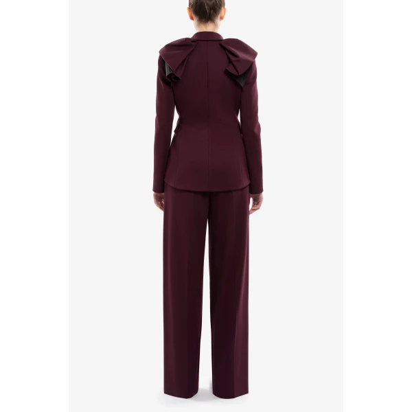 Saiid Kobeisy Ruffled Tailored Jacket, view 6