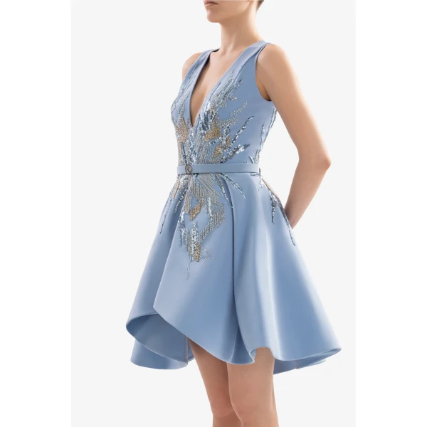 Short Embroidered Dress - Image 6