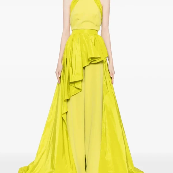 Sleeveless Jumpsuit With Detachable Overskirt - Image 5