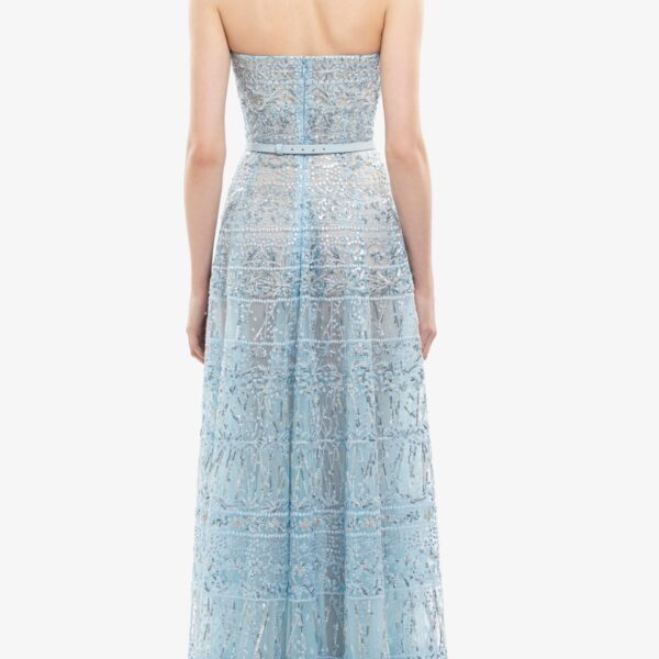 Strapless Beaded Tulle Dress - Image 6