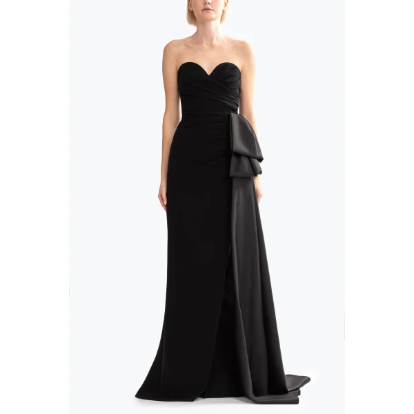 Saiid Kobeisy Strapless Long Dress, view 2