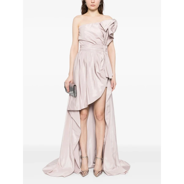 Saiid Kobeisy Strapless Taffeta Dress, view 5